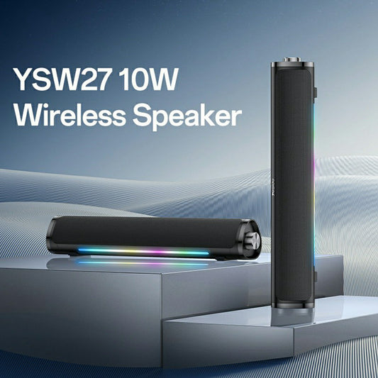 Bluetooth reproduktor Yesido YSW27, 10W, RGB, Černá