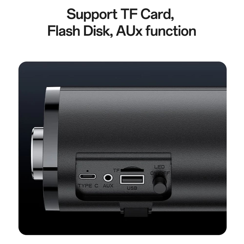 Bluetooth reproduktor Yesido YSW27, 10W, RGB, Černá