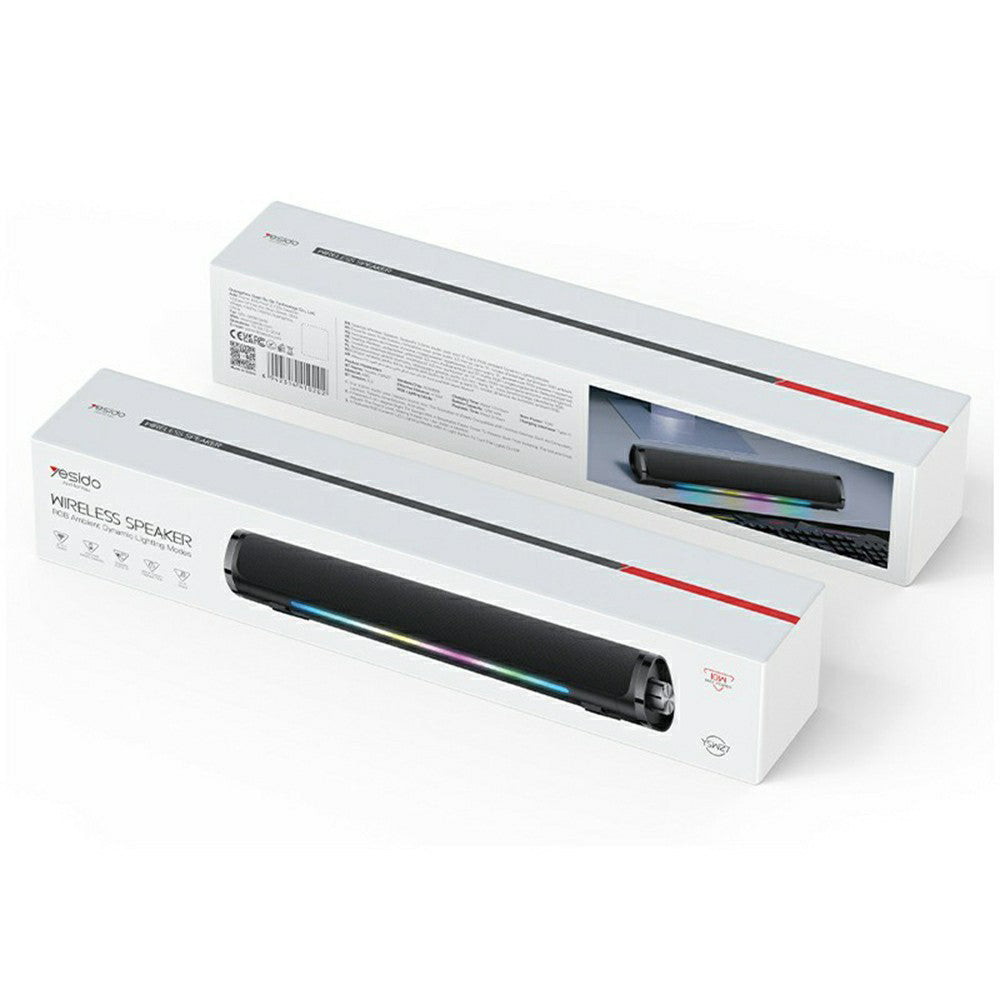 Bluetooth reproduktor Yesido YSW27, 10W, RGB, Černá