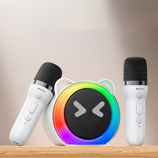 Bluetooth reproduktor Yesido YSW36 Kids, 5W, Karaoke, Bílá