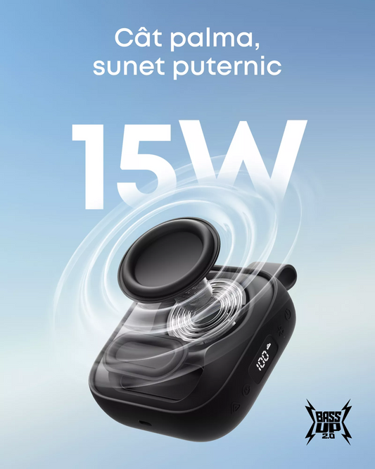 Přenosný Bluetooth reproduktor Anker SoundCore Boom Go 3i, 15W, TWS, RGB, vodotěsný, černý D5103010