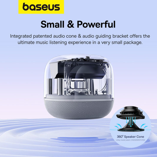 Přenosný reproduktor Bluetooth Baseus AeQur V2, bílý