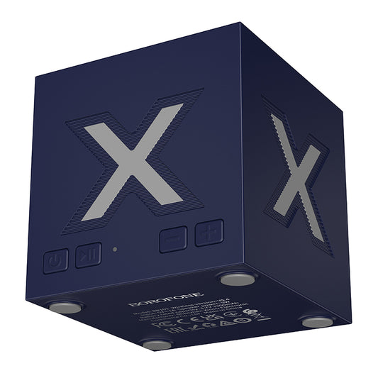 Přenosný Bluetooth reproduktor Borofone BR101 Rubik, 5W, TWS, RGB, modrý