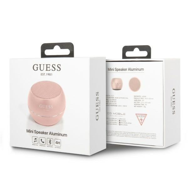 Přenosný Bluetooth reproduktor Guess, 3W, Růžový