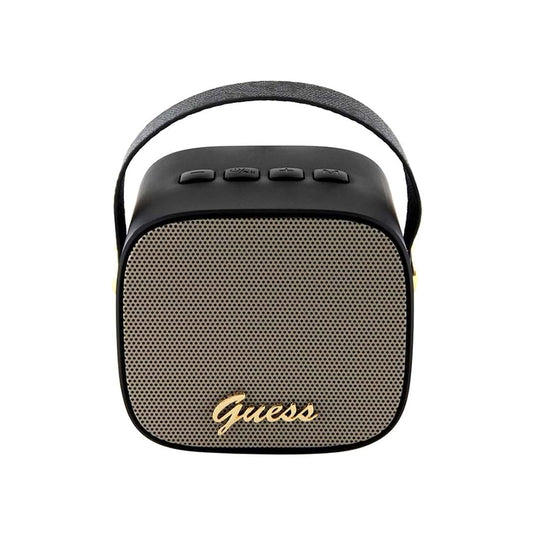 Přenosný Bluetooth reproduktor Guess 4G Script Logo, 5W, černý
