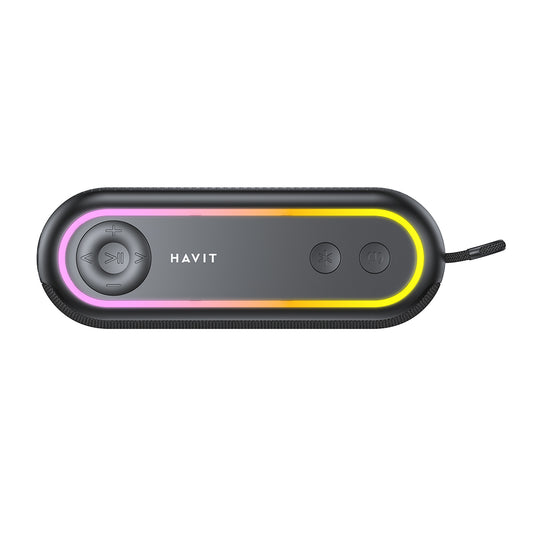 Přenosný Bluetooth reproduktor HAVIT SK810BT, 7W, RGB, voděodolný, černý