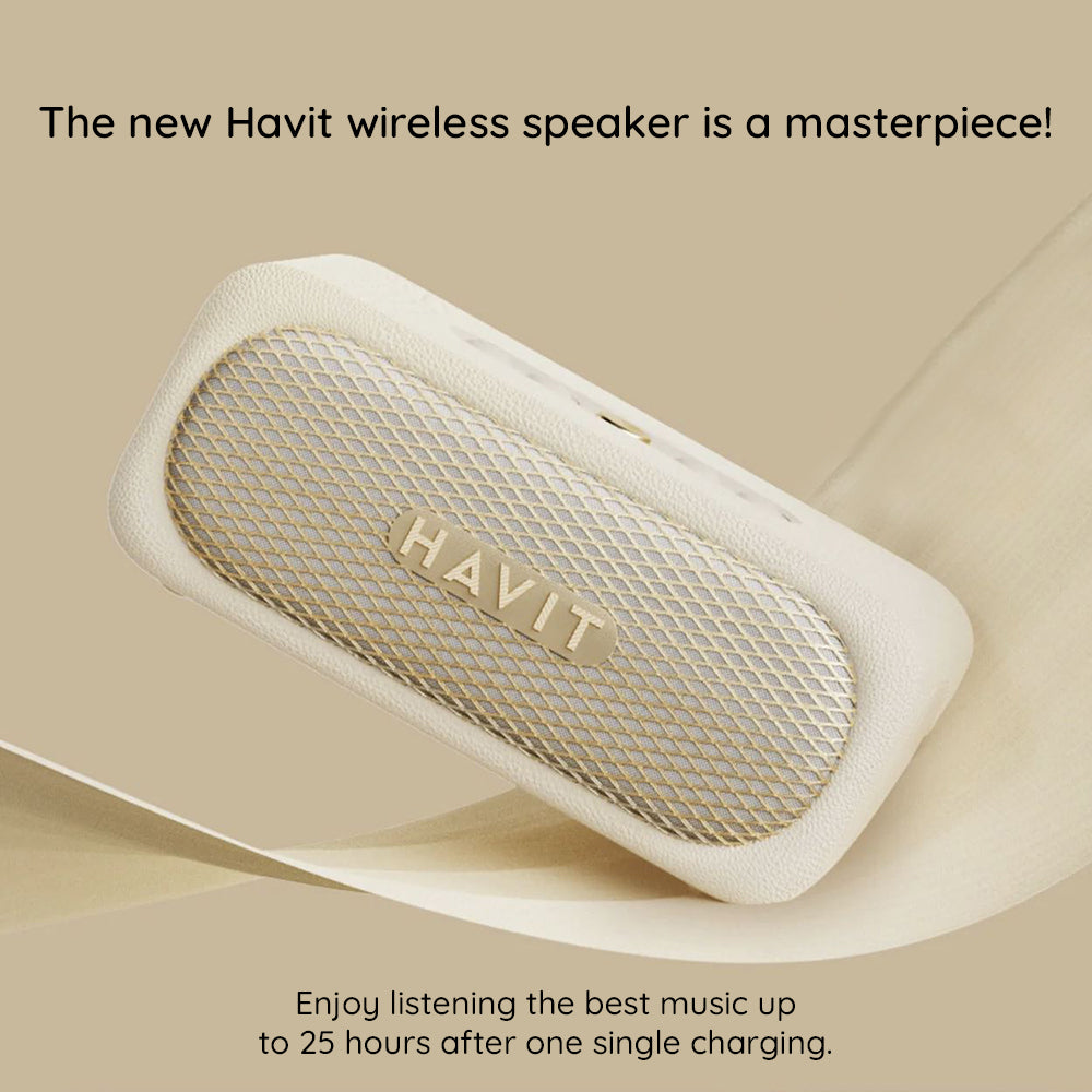 Bluetooth reproduktor HAVIT SK905BT, 20W, Vodotěsný, Béžový