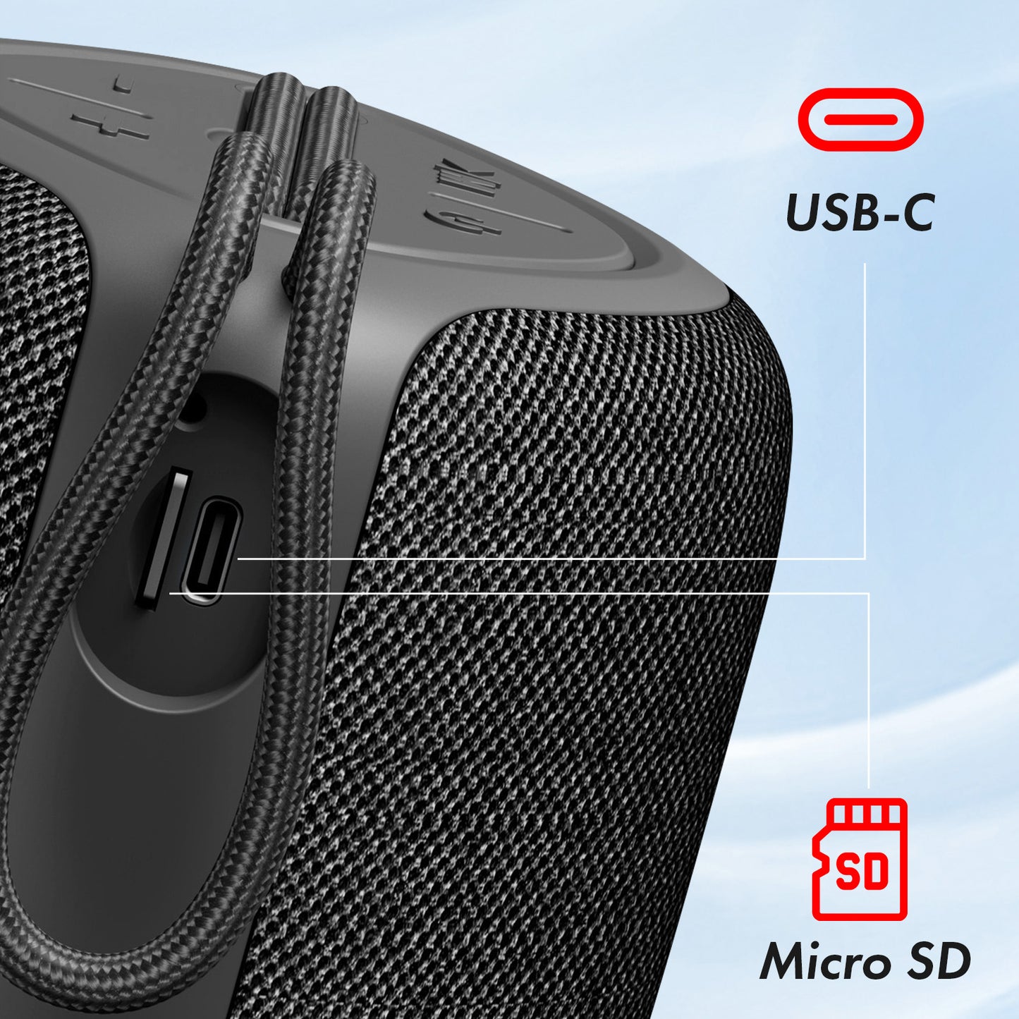 Přenosný Bluetooth reproduktor XO Design F38, 5W, černý