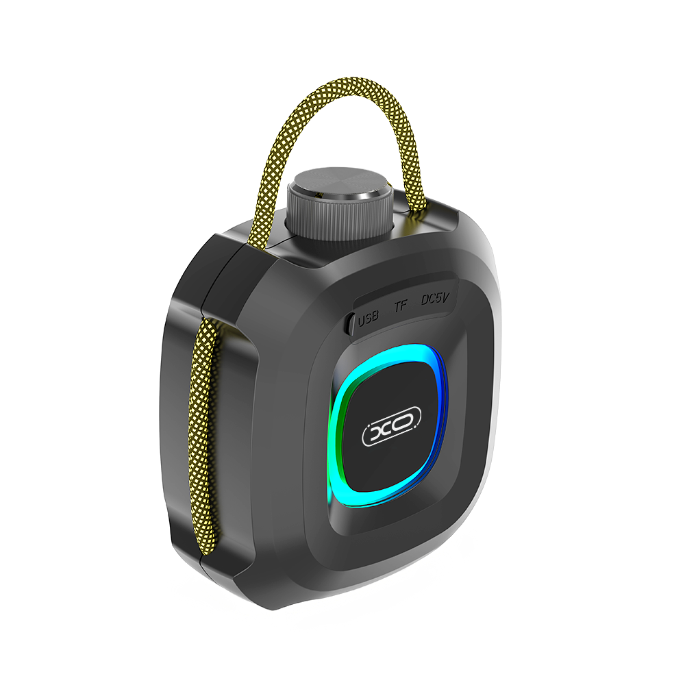 Portable Bluetooth Speaker XO Design F77, TWS, RGB, Waterproof, Black