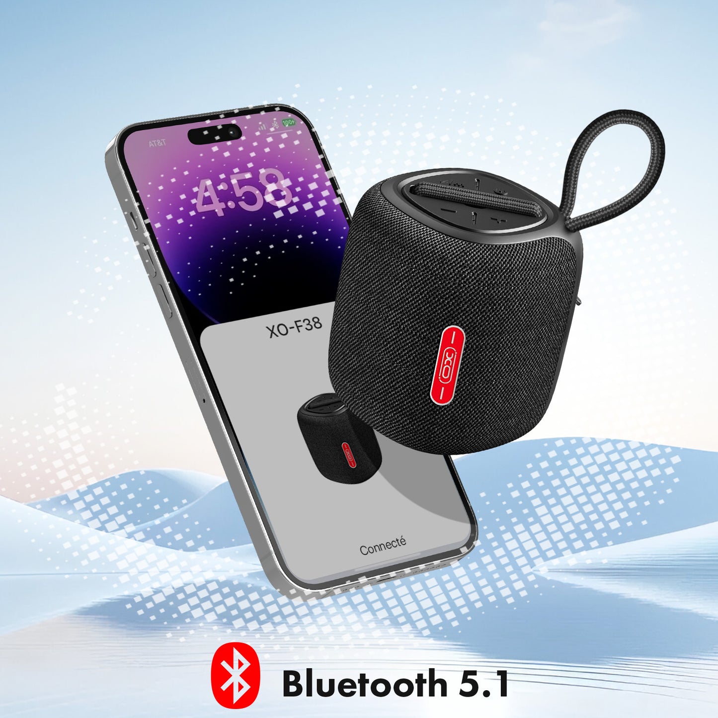 Přenosný Bluetooth reproduktor XO Design F38, 5W, černý