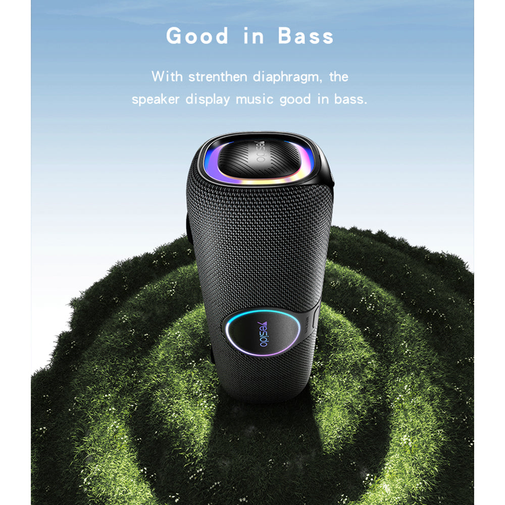 Bluetooth reproduktor Yesido YSW21 Karaoke, 120W, RGB, vodotěsný, černý