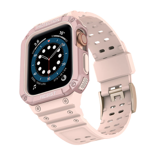 OEM pancéřované pouzdro pro Apple Watch řady 41 mm / 40 mm / 38 mm, růžové
