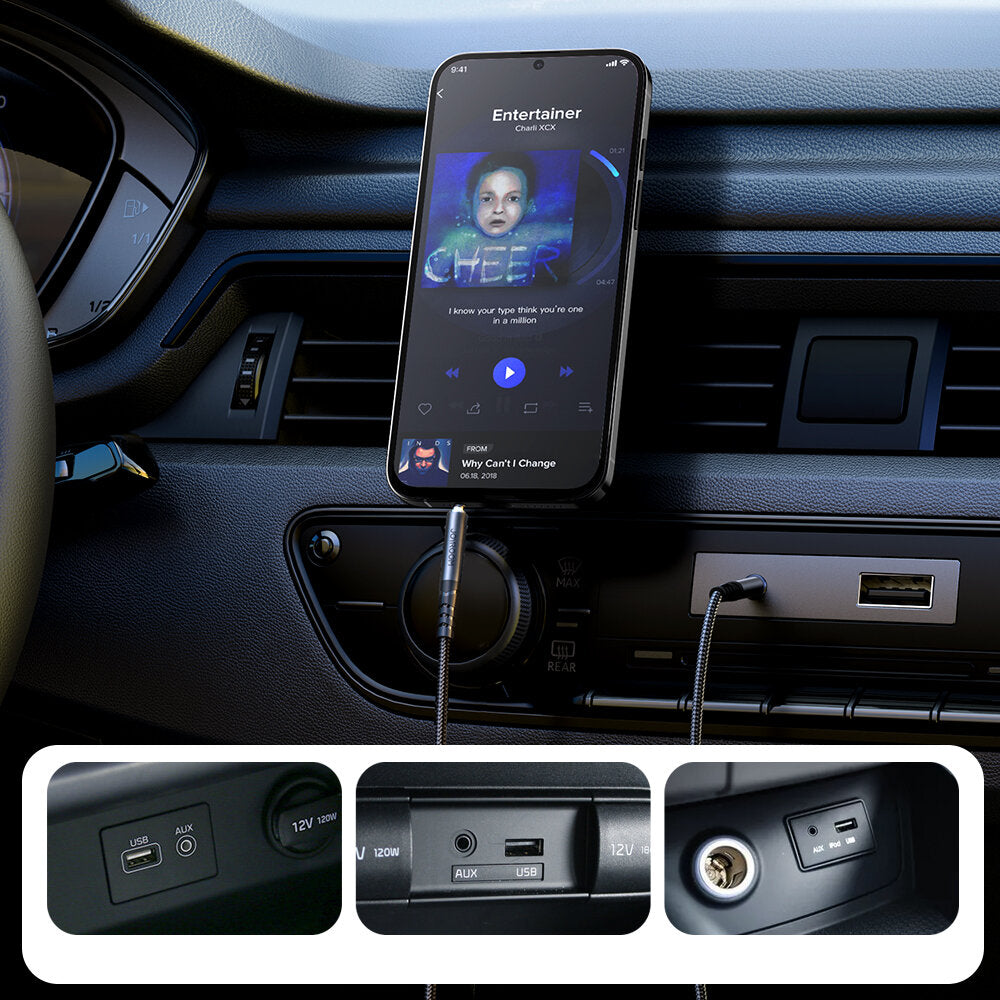 Audio kabel 3.5mm - 3.5mm Joyroom SY-A08, 1.2m, černý