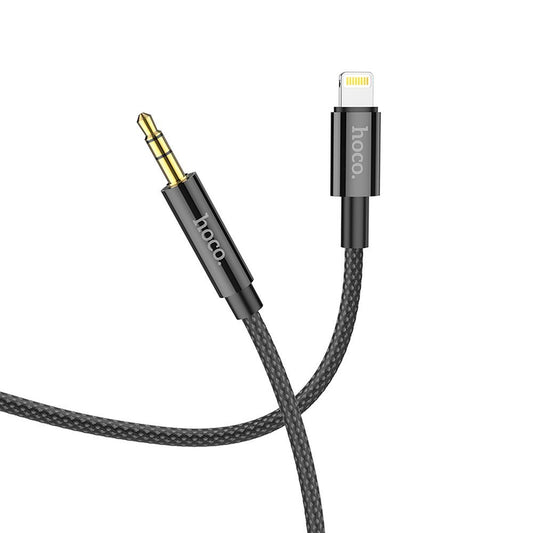 Audio kabel 3,5 mm - Lightning HOCO UPA19, 1 m, černý