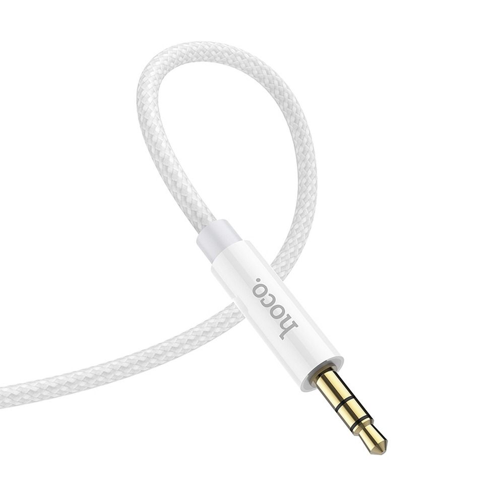Audio kabel 3.5mm - 3.5mm HOCO UPA19, 1m, Stříbrný