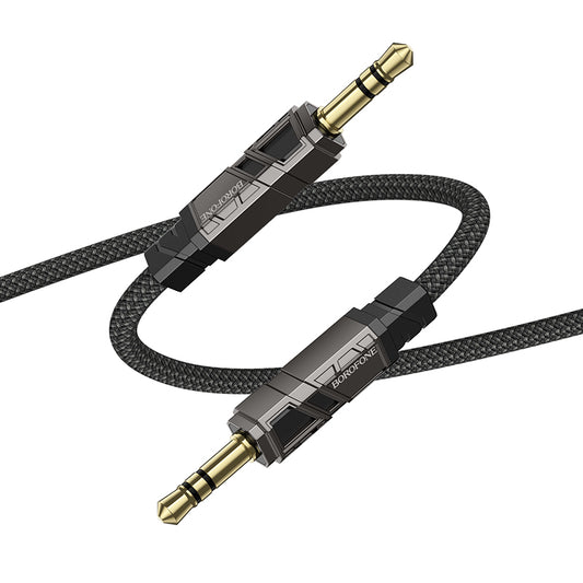 Audio kabel 3.5mm - 3.5mm Borofone BL22 Dignity, 1m, Černý
