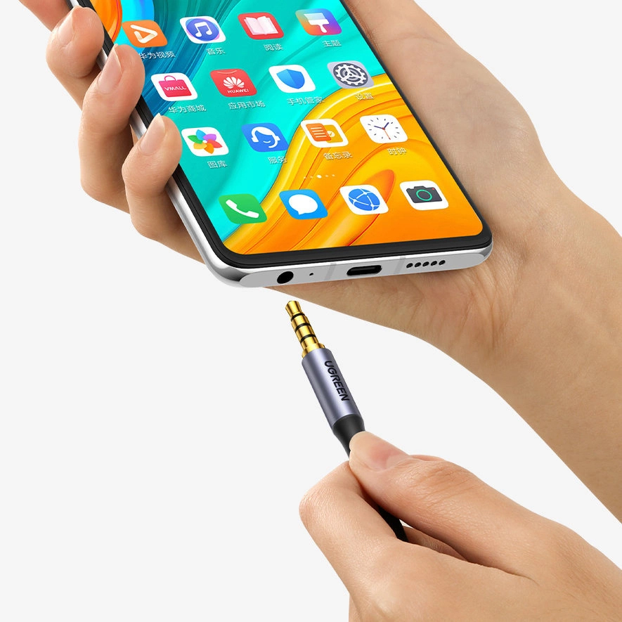 Audio kabel 3,5 mm - 3,5 mm UGREEN AV183, 1,5 m, černý
