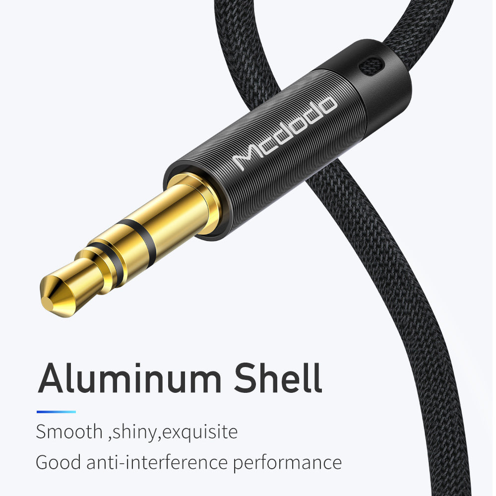 Audio kabel 3.5mm - 3.5mm McDodo CA-6640, 1.2m, černý