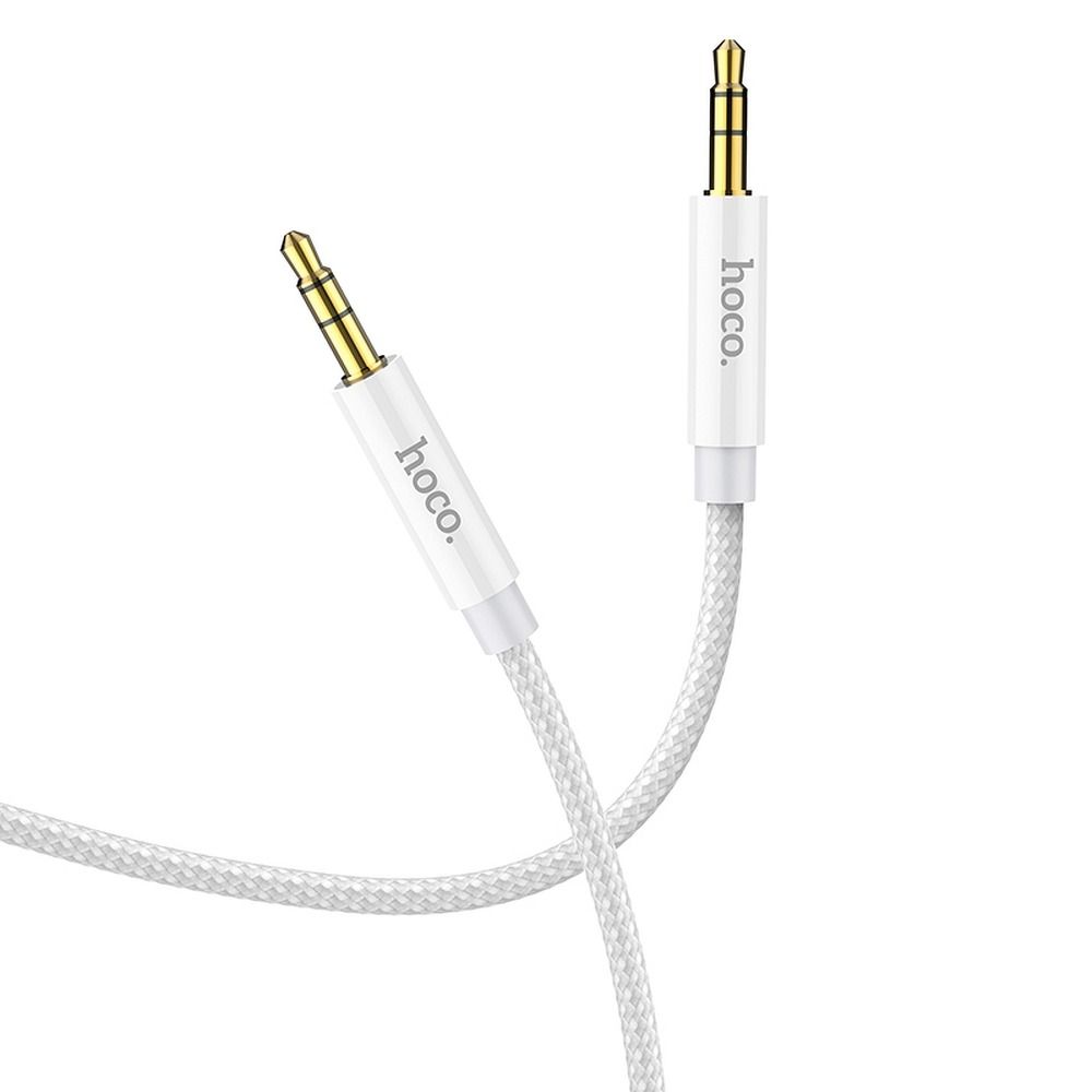 Audio kabel 3.5mm - 3.5mm HOCO UPA19, 1m, Stříbrný