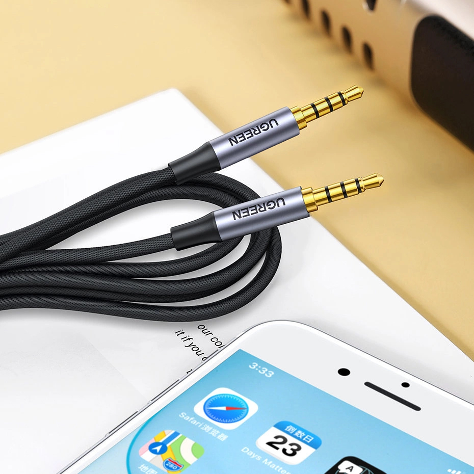 Audio kabel 3,5 mm - 3,5 mm UGREEN AV183, 1,5 m, černý