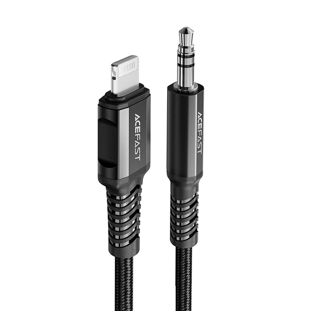 Audio kabel Lightning - 3.5mm Acefast C1-06, 1.2m, Černý