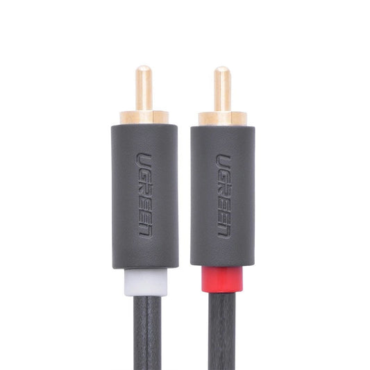 Audio kabel UGREEN AV104, 2 x RCA - 2 x RCA, 2m, černý
