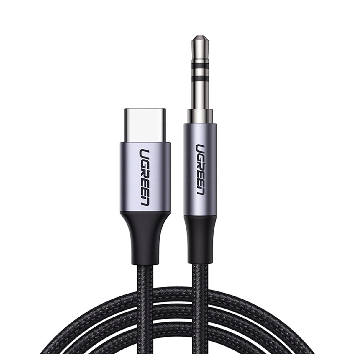 Audio kabel USB-C - 3.5mm UGREEN AV143, 1m, šedý
