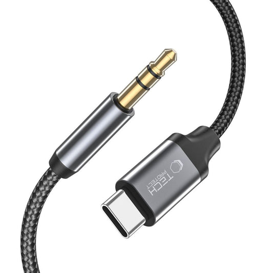 Audio kabel USB-C - 3.5mm Tech-Protect Ultraboost, 1m, Černý