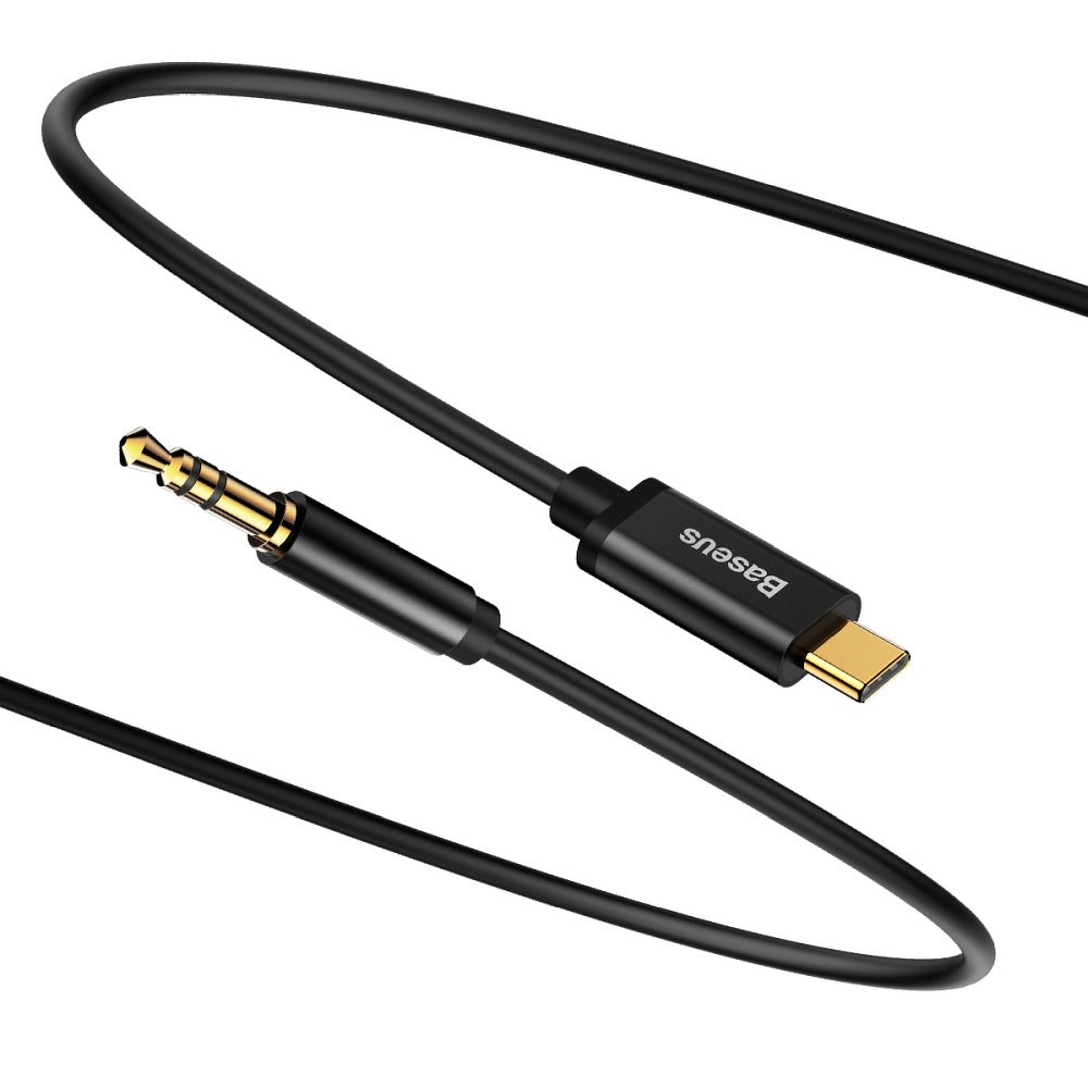 Audio kabel USB-C - 3.5mm Baseus Yiven M01, 1.2m, Černý CAM01-01