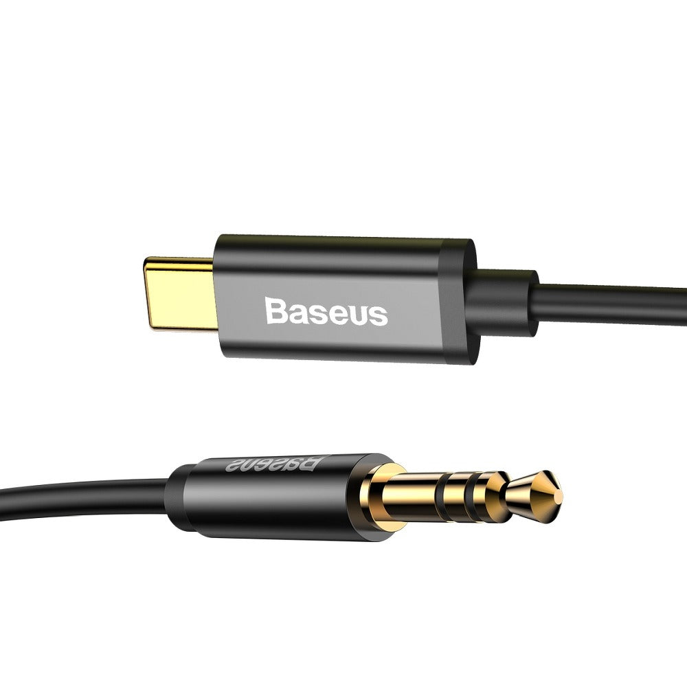 Audio kabel USB-C - 3.5mm Baseus Yiven M01, 1.2m, Černý CAM01-01