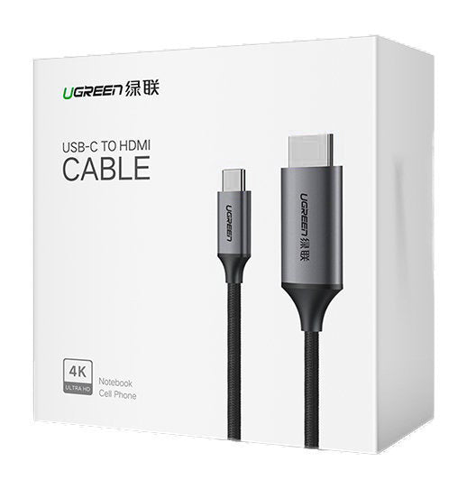 Audio a Video kabel USB-C - HDMI UGREEN MM142, 1.5m, Černý