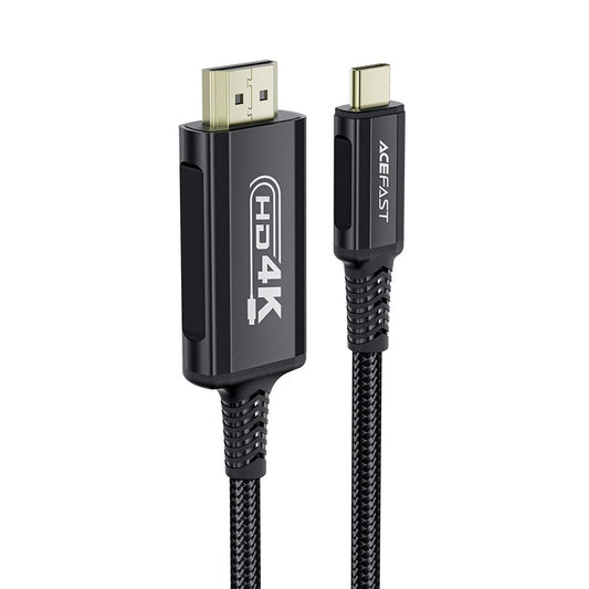 Audio a Video Kabel USB-C - HDMI Acefast C1-10, 1.8m, Černý