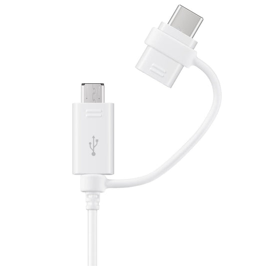 Datový a nabíjecí kabel USB-A - USB-C / microUSB Samsung Combo 2v1, 18 W, 1,5 m, bílý EP-DG930DWEGWWWW