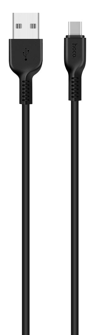 Datový a nabíjecí kabel USB-A - USB-C HOCO Flash X20, 18 W, 1 m, černý
