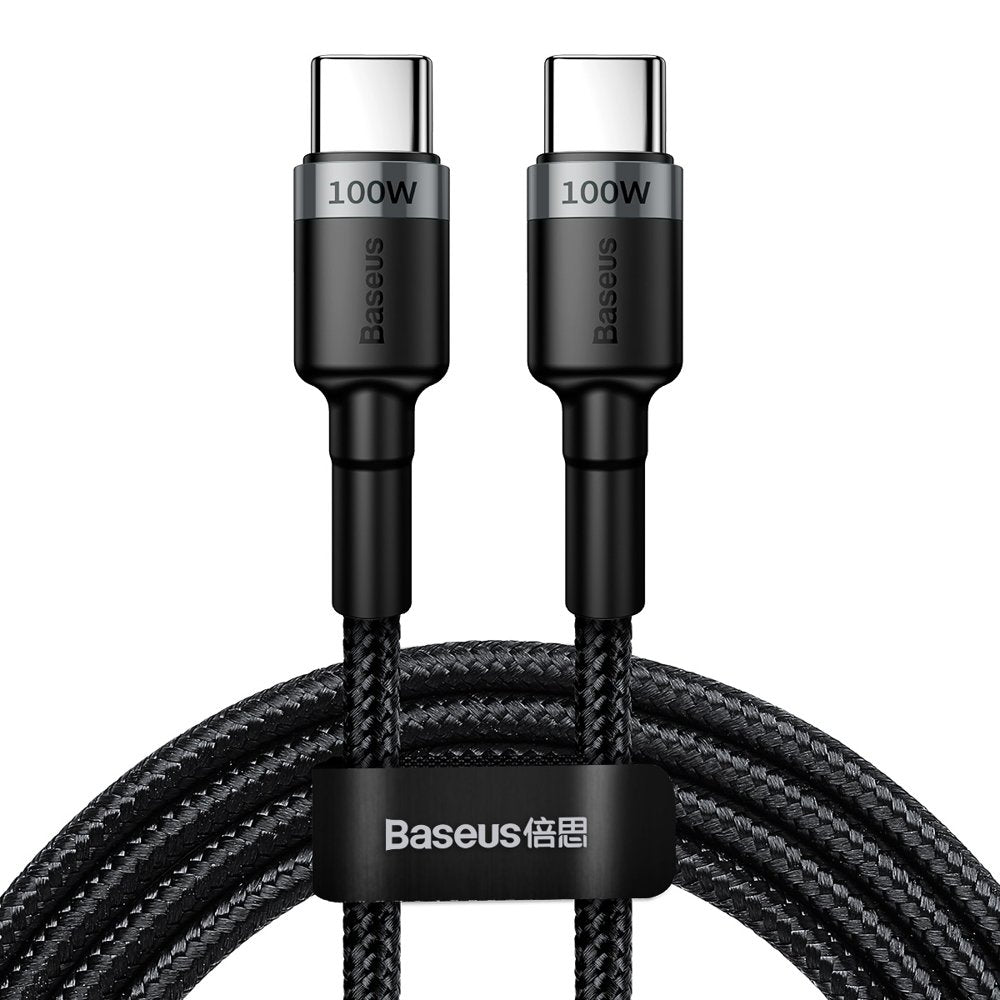Datový a nabíjecí kabel USB-C - USB-C Baseus Cafule, 100W, 2m, šedý CATKLF-ALG1