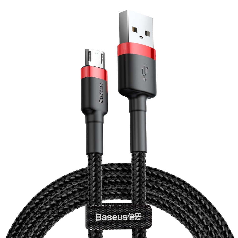 Datový a nabíjecí kabel USB-A - microUSB Baseus Cafule, 18W, 1m, červený CAMKLF-B91