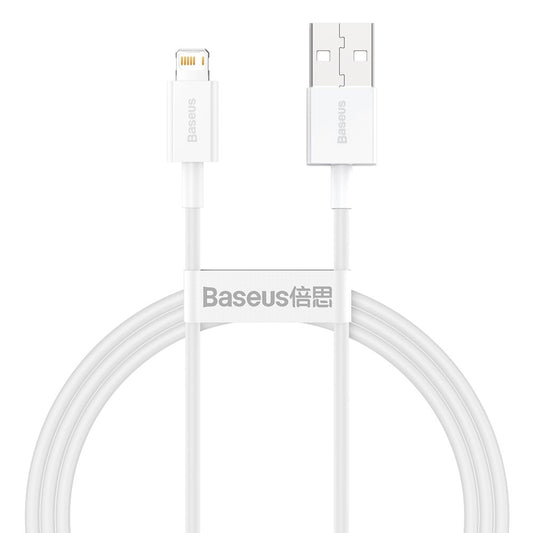 Datový a nabíjecí kabel USB-A - Lightning Baseus Superior Series, 20W, 1m, bílý CALYS-A02