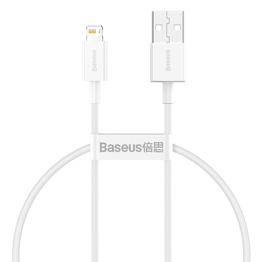 Datový a nabíjecí kabel USB-A - Lightning Baseus Superior Series, 20W, 0,25 m, bílý CALYS-02