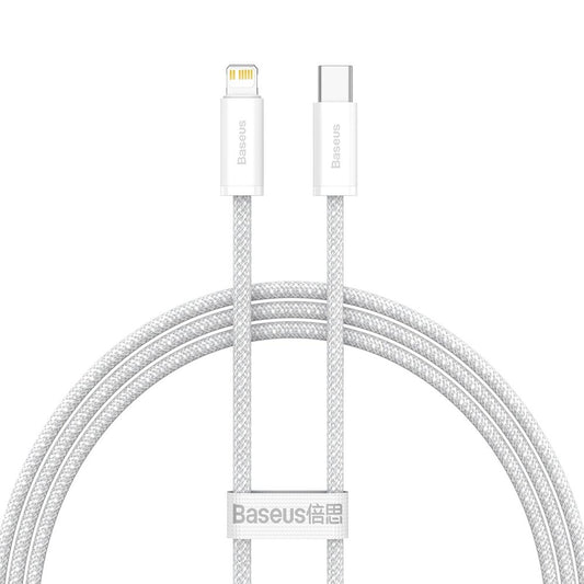 Datový a nabíjecí kabel USB-C - Lightning Baseus Dynamic Fast Charging, 20 W, 1 m, bílý CALD000002