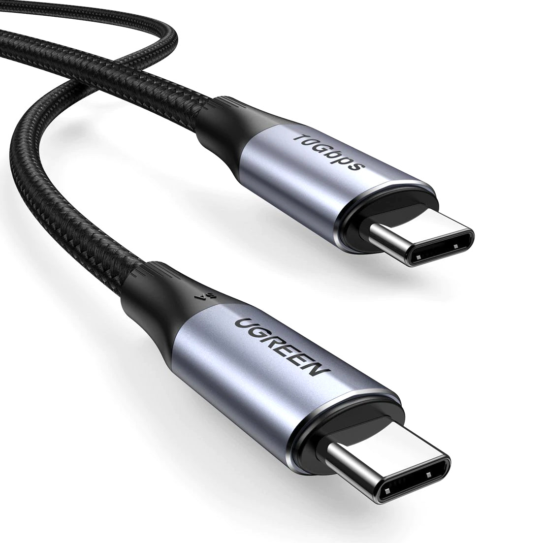 Datový a nabíjecí kabel USB-C - USB-C UGREEN US355, 100W, 1m, černý