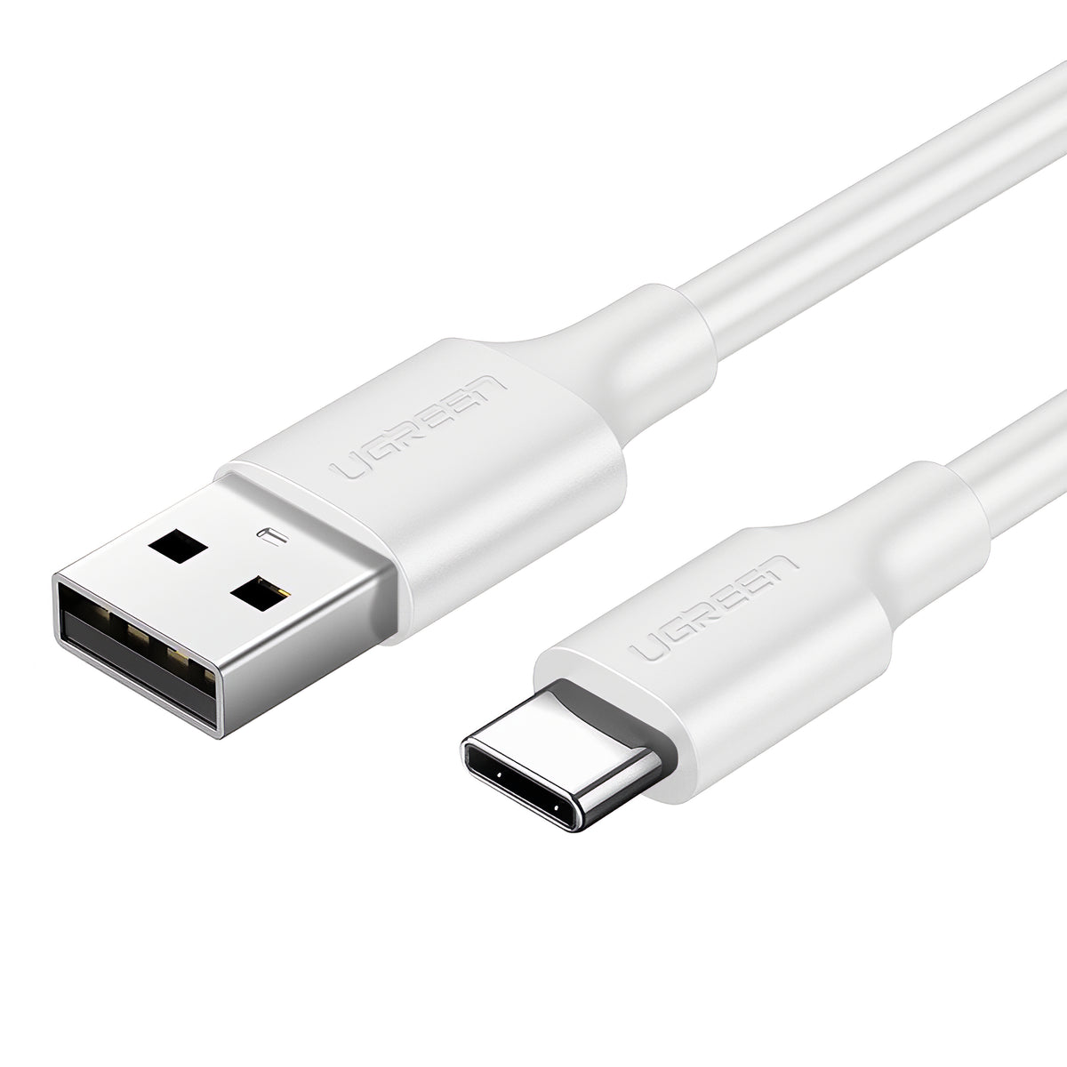 Datový a nabíjecí kabel USB-A - USB-C UGREEN US287, 18W, 2m, bílý