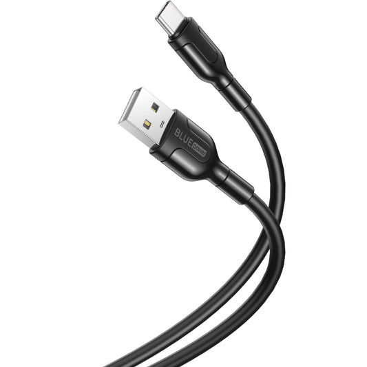 Datový a nabíjecí kabel z USB-A na USB-C BLUE Power BNB212, 18 W, 1 m, černý