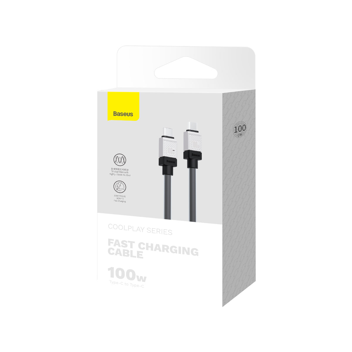Kabel pro data a nabíjení USB-C - USB-C Baseus CoolPlay, 100W, 1m, Černý CAKW000201