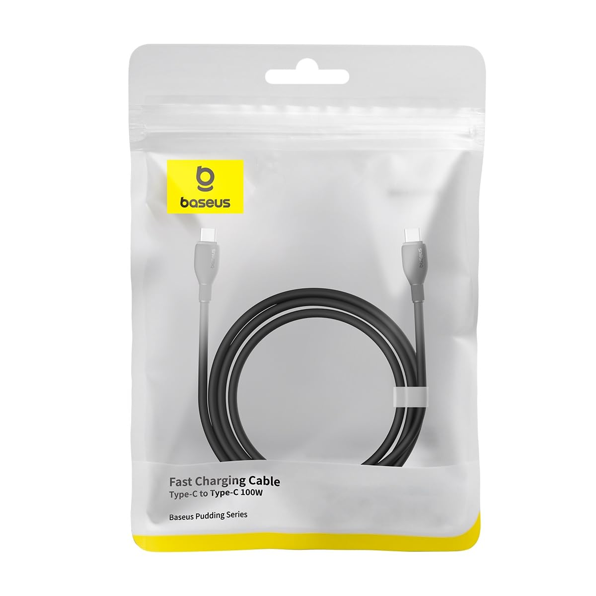 Kabel pro data a nabíjení USB-C - USB-C Baseus Pudding, 100W, 2m, Černý P10355702111-01