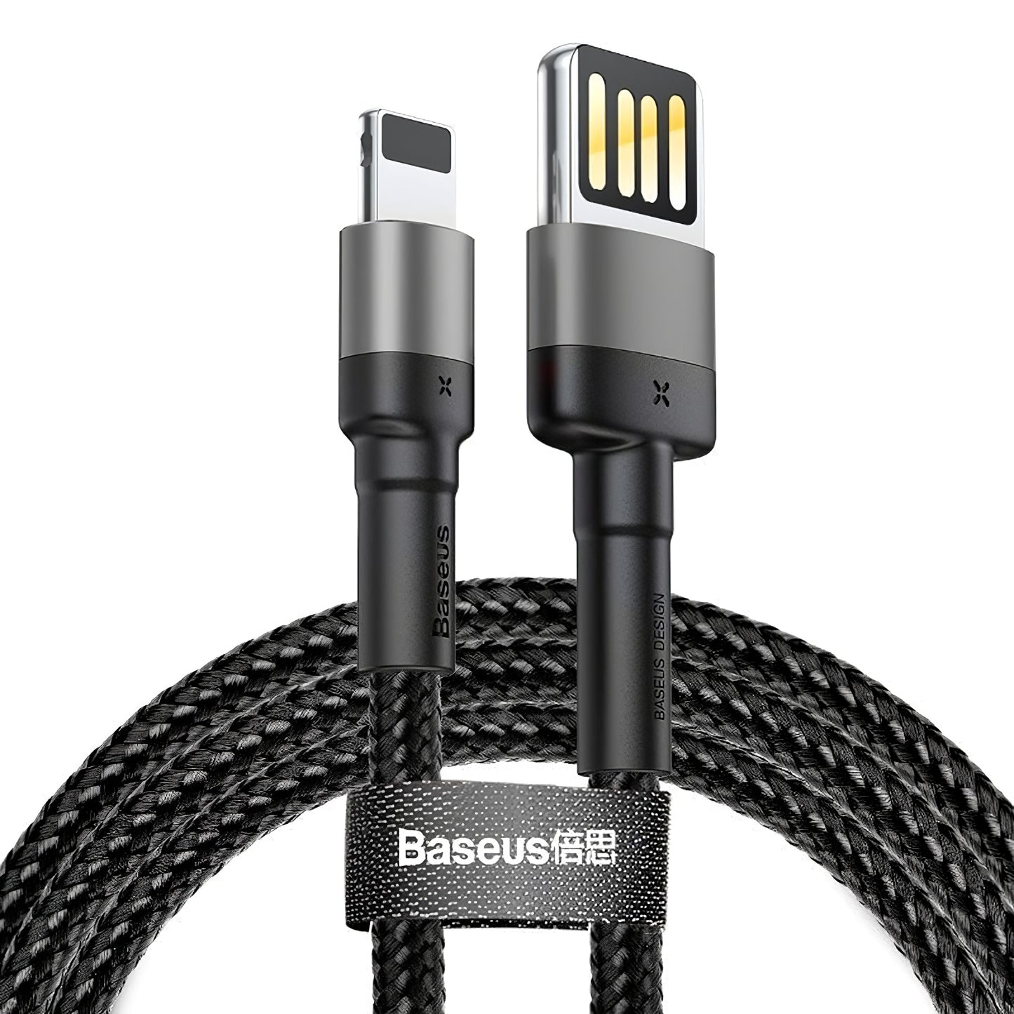 Datový a nabíjecí kabel USB-A - Lightning Baseus Cafule Special Edition, 18W, 2m, šedý CALKLF-HG1