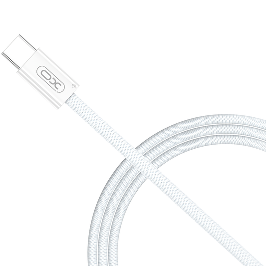 Datový a nabíjecí kabel USB-C - USB-C XO Design NB-Q260A, 60W, 1m, Bílý
