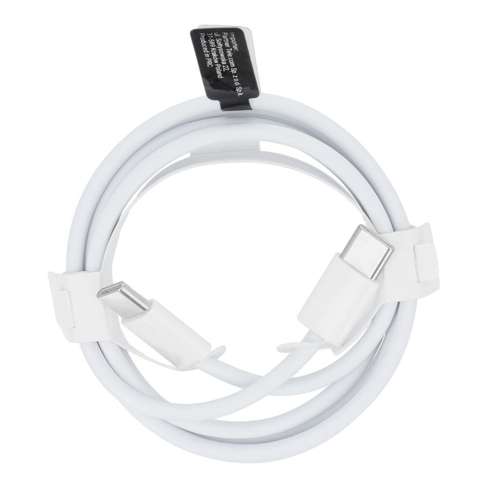Datový a nabíjecí kabel USB-C - USB-C OEM USB-C HD26 Box, 30W, 1m, bílý