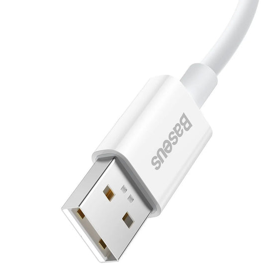 Datový a nabíjecí kabel USB-A - USB-C Baseus Superior Series, 65W, 1m, bílý CAYS000902