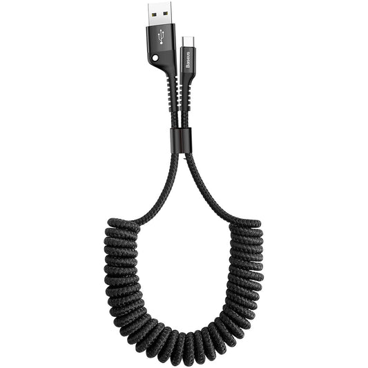 Datový a nabíjecí kabel USB-A - USB-C Baseus s rybím okem, 18 W, 1 m, černý CATSR-01 CATSR-01