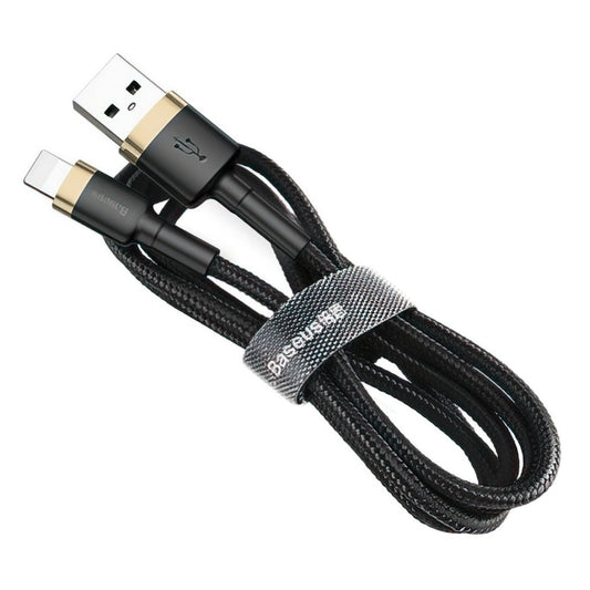 Datový a nabíjecí kabel USB-A - Lightning Baseus Cafule, 18W, 3m, Zlatý CALKLF-RV1